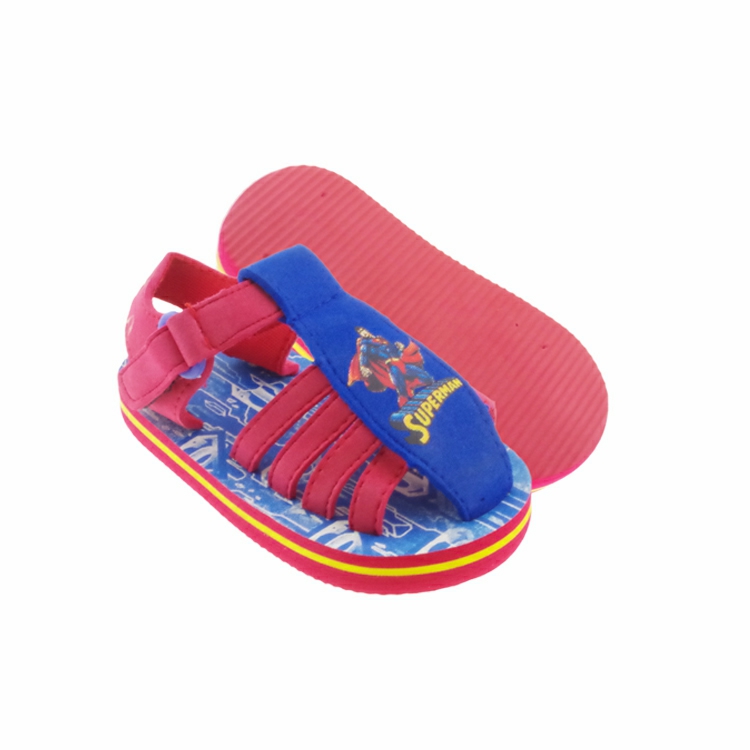 cute printing super man sport crochet baby children cartoon kids sandals