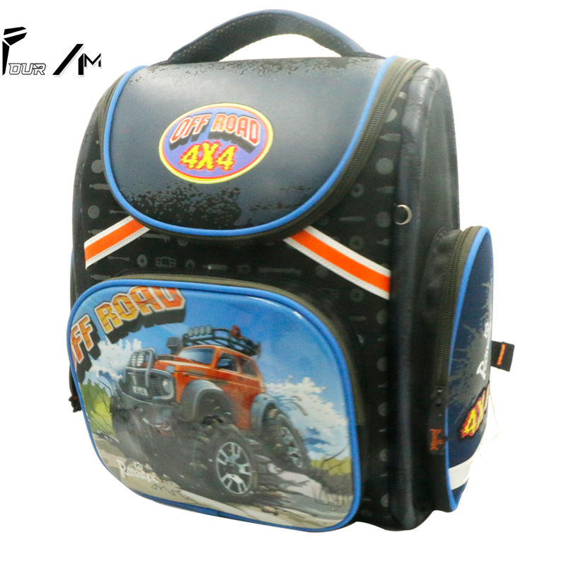 Classic Orthopedic Boy's Back to School Backpack 1-3 Grade Primary School Bag