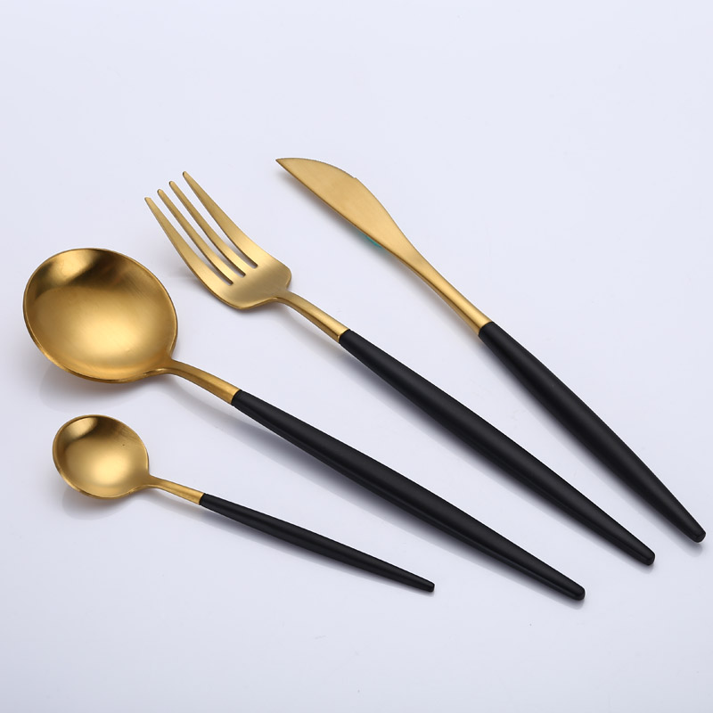 High quality PVD coating Stainless steel cutlery