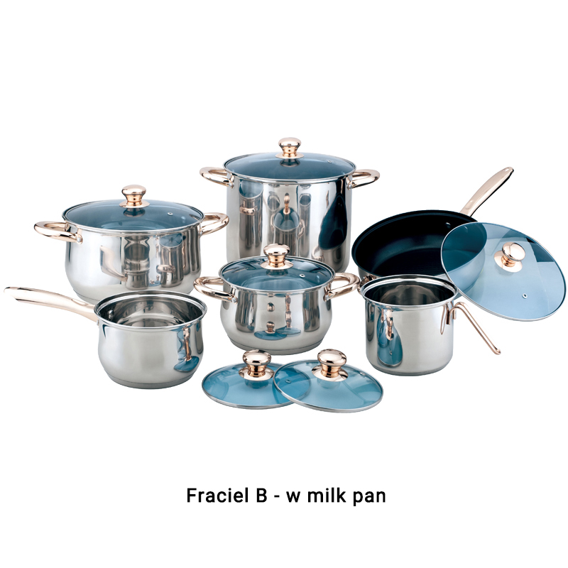 12pcs Stainless Steel Cookware Set