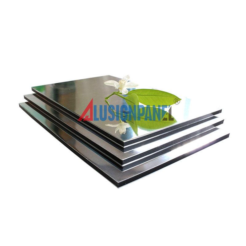 SGS certified Gold Mirror 3mm/0.30mm Aluminum composite panel