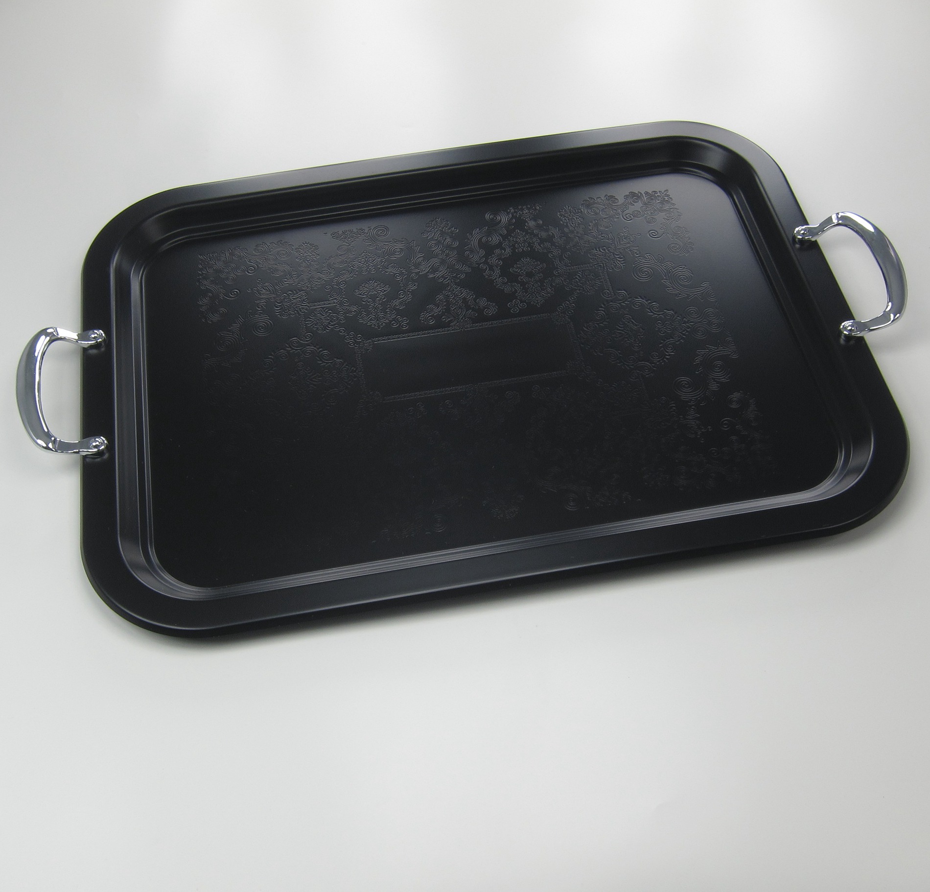 Silver plated serving tray