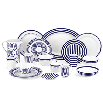 Porcelain decal ceramic dinnerware set