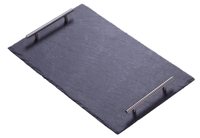 Slate Serving Tray With SS Handles