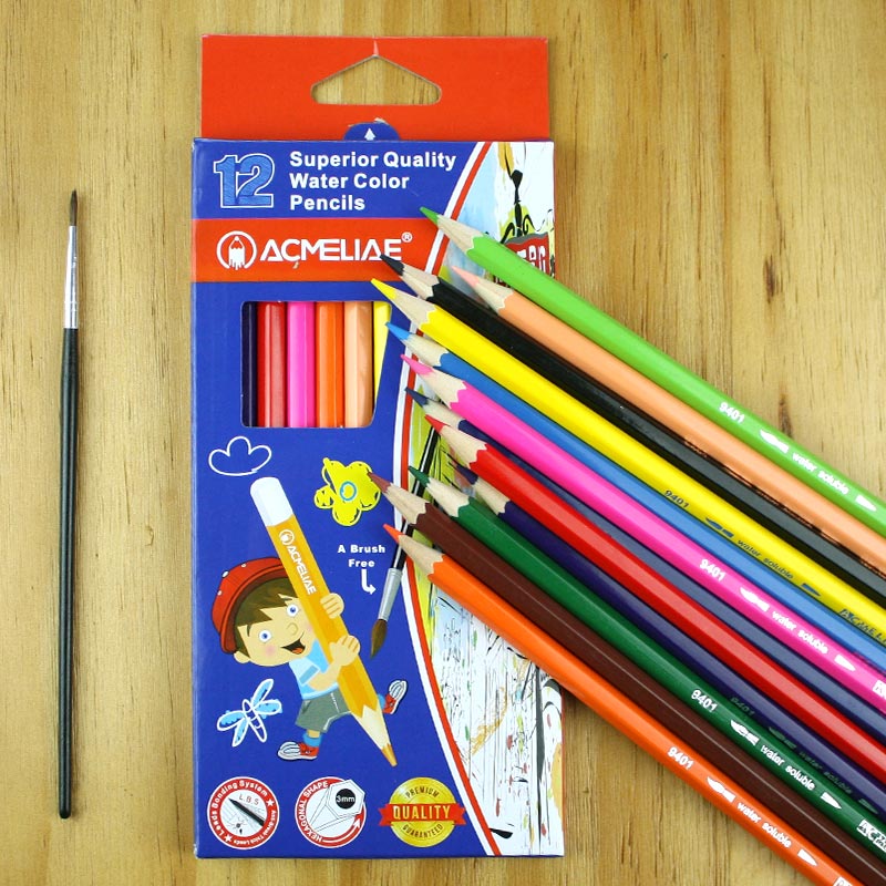12/24C Super Quality Water Color Pencil - Hexagonal