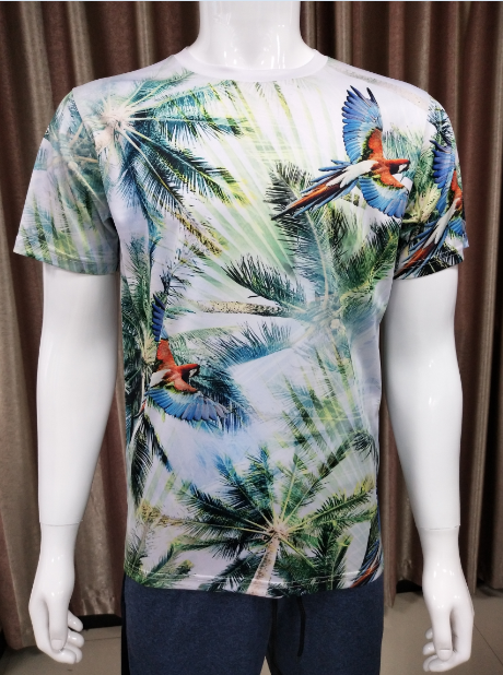 Hawaii Sublimation T-Shirt, 3d Digital Printing Tee