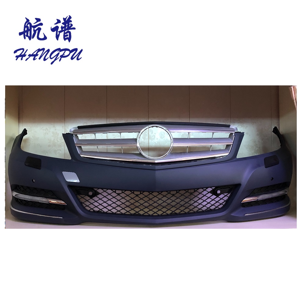 Front bumper set for Mercedes W204 C Class