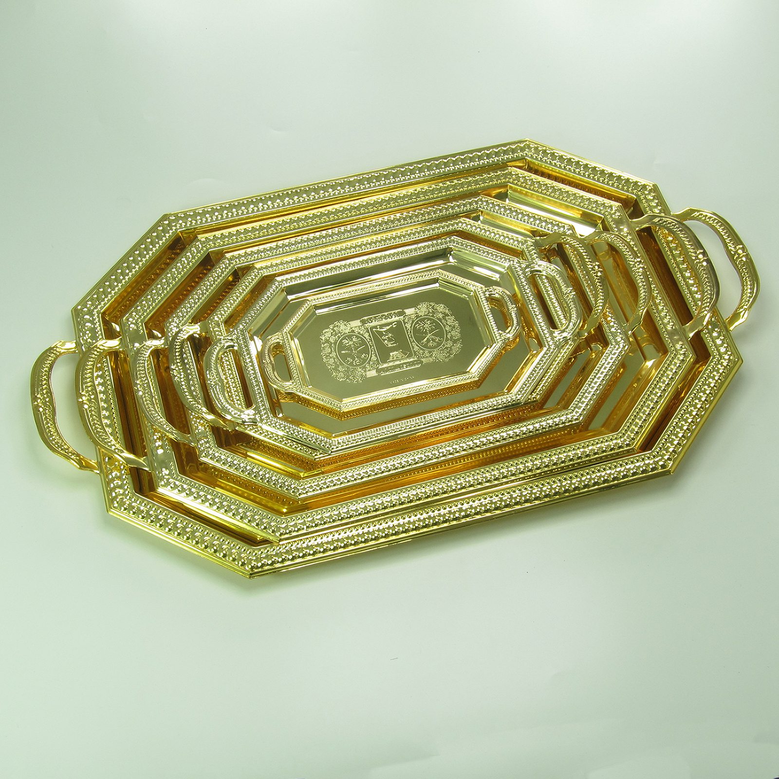 Gold plated tray