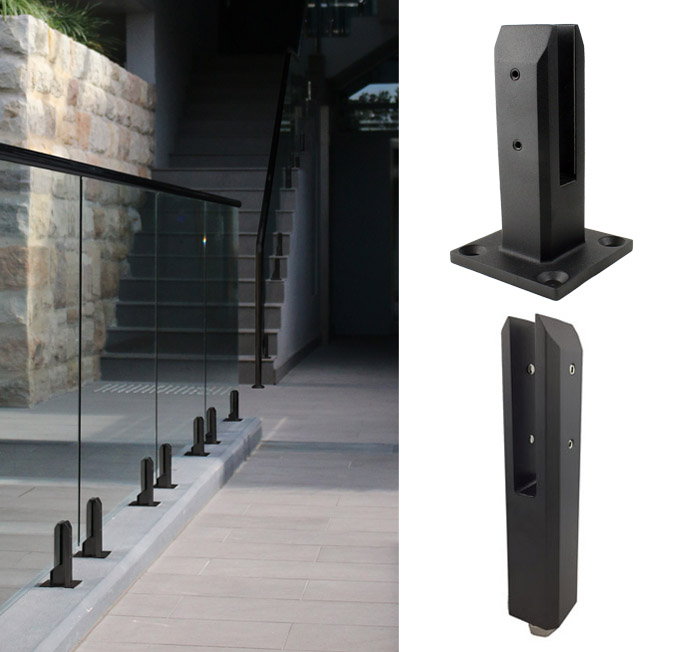 Stainless Steel Matt Black Glass Spigot