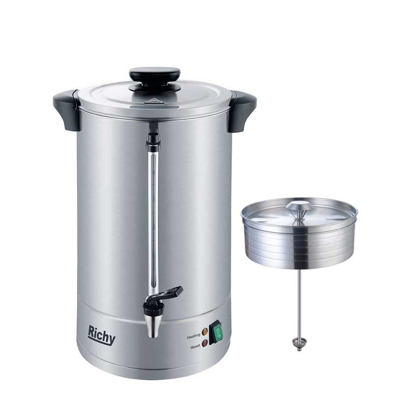 Shunde Selling commercial optional single wall or double wall Double layer stainless steel electric coffee machine percolator coffee urn