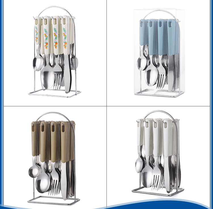 Stainless Steel Cutlery Long Tang Flatware Set Low End Silverware Set For Wedding Restaurant Hotel