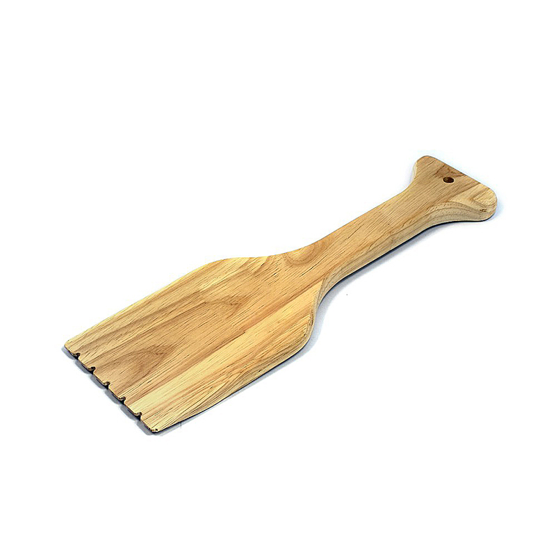 Rubber Wood Bbq Brill Scraper