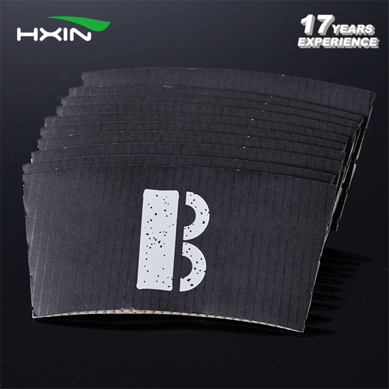 Eco friendly disposable paper cup sleeve