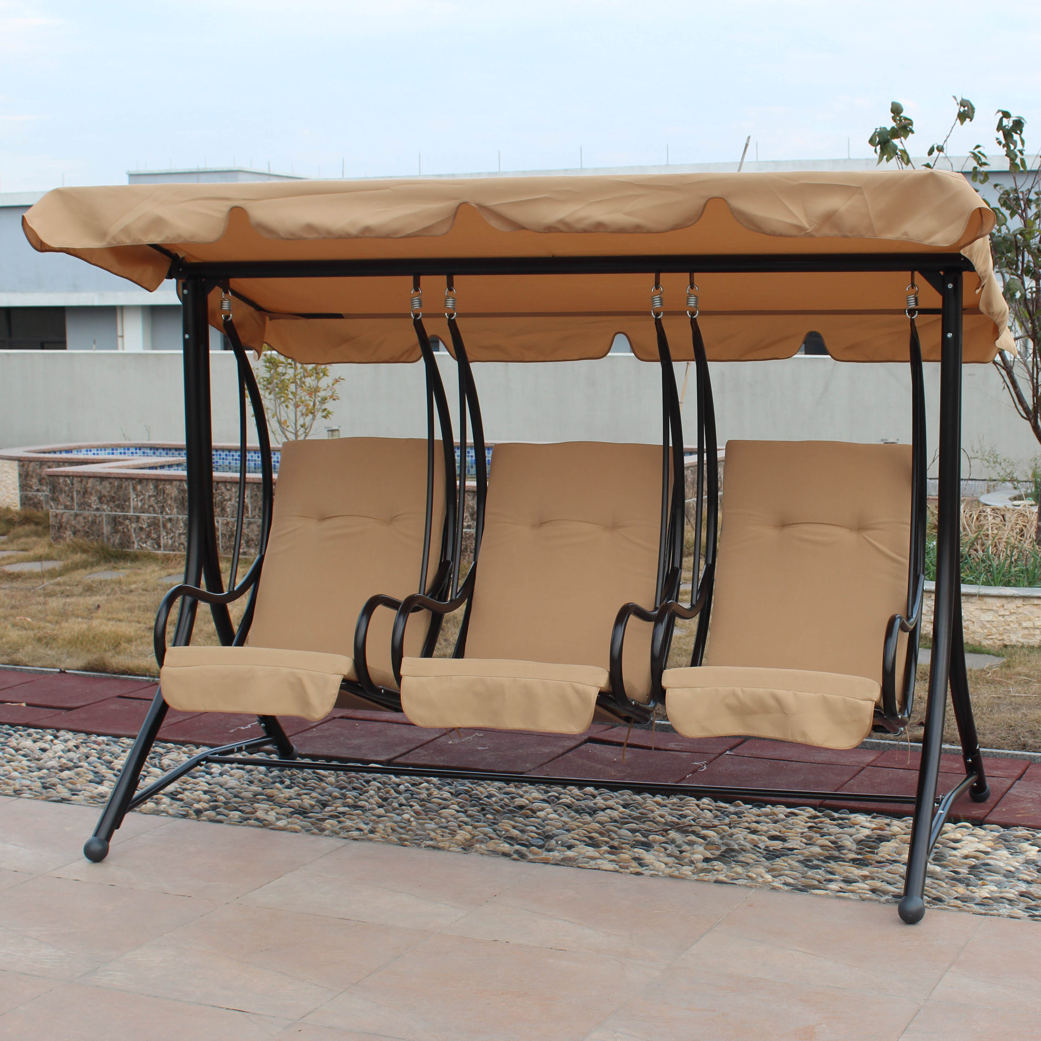 3 seat swing chair