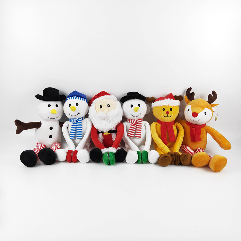 Plush Christmas toy long arms long legs plush toy Santa Claus snowman penguin reindeer