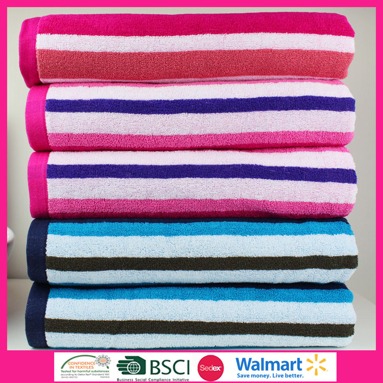 Yarn Dyed Stripe Bath Towel