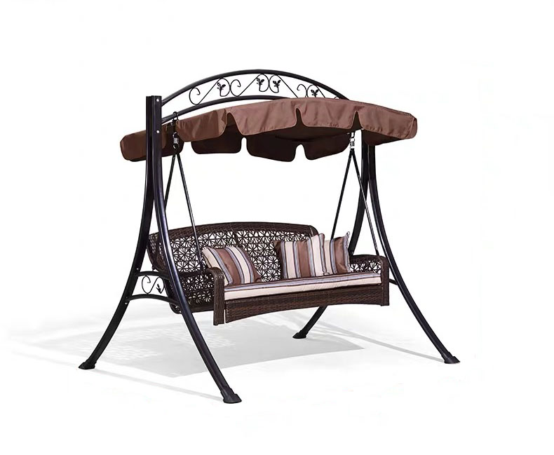 woven rattan swing chair