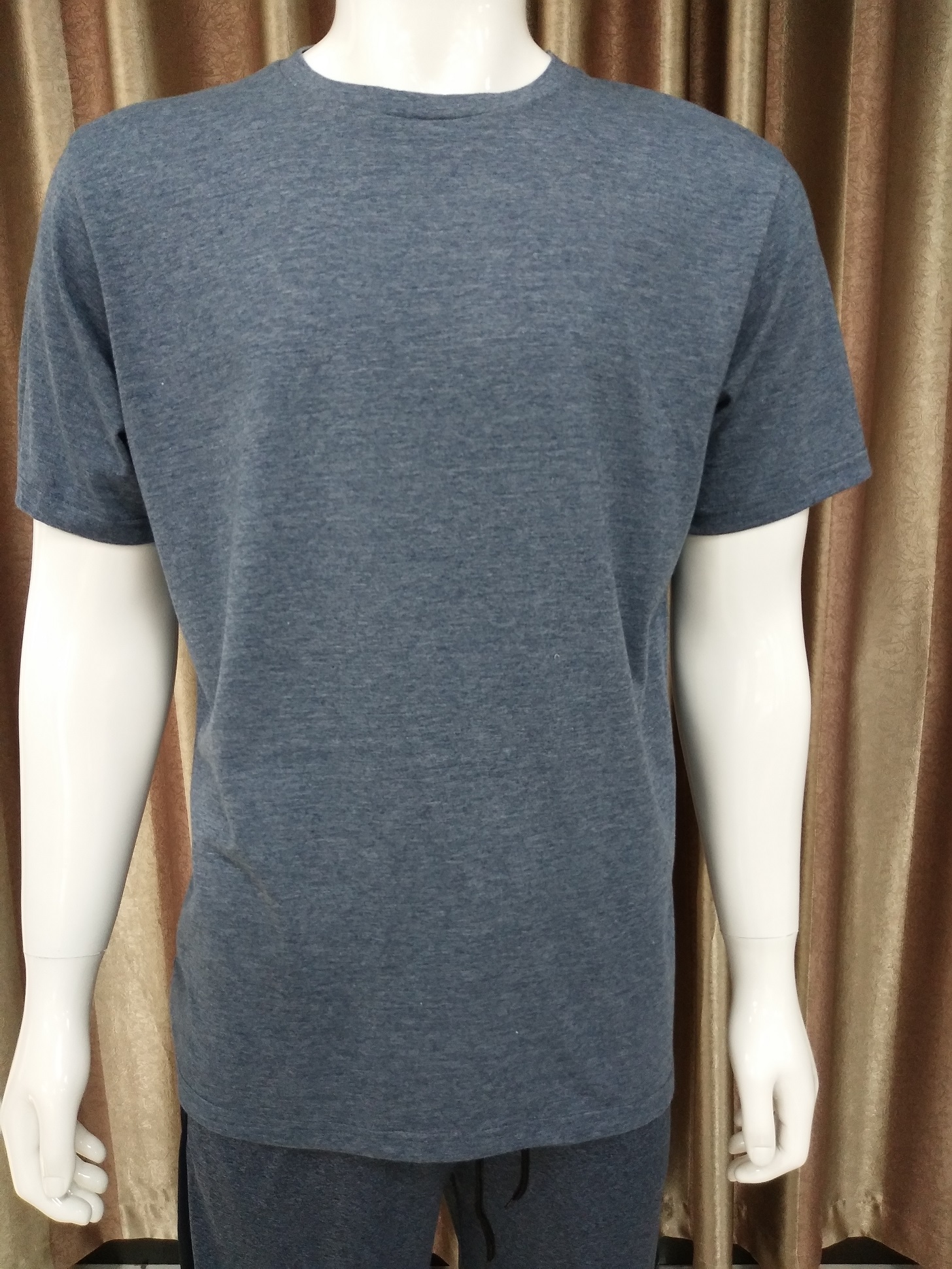 160gsm CVC solid color basic type T shirt