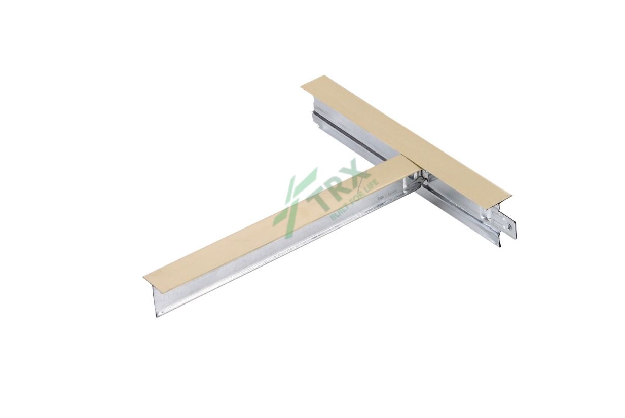 ceiling t bar white bright wooden flat T bar