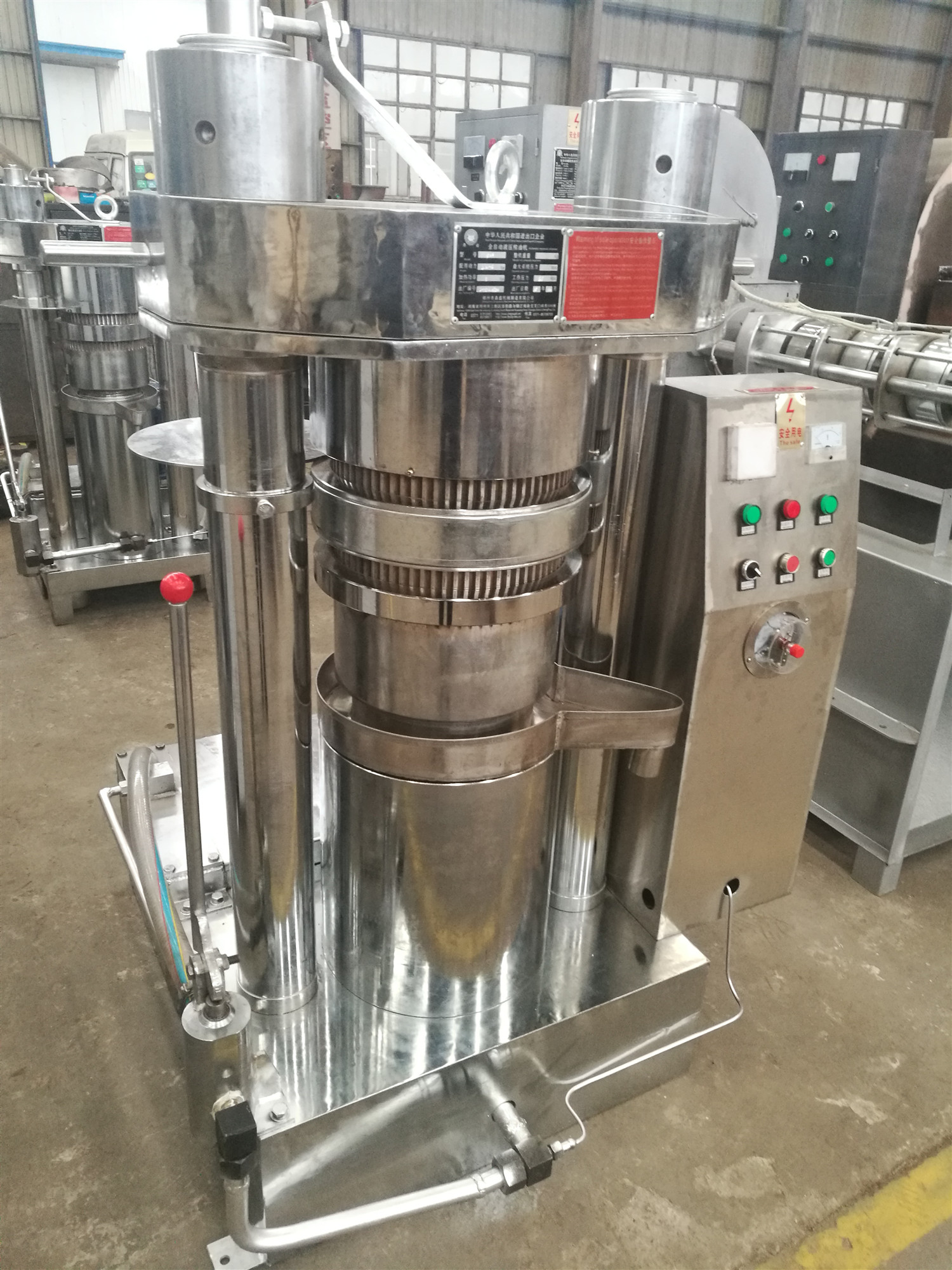 Automatic sesame seed hydraulic oil press