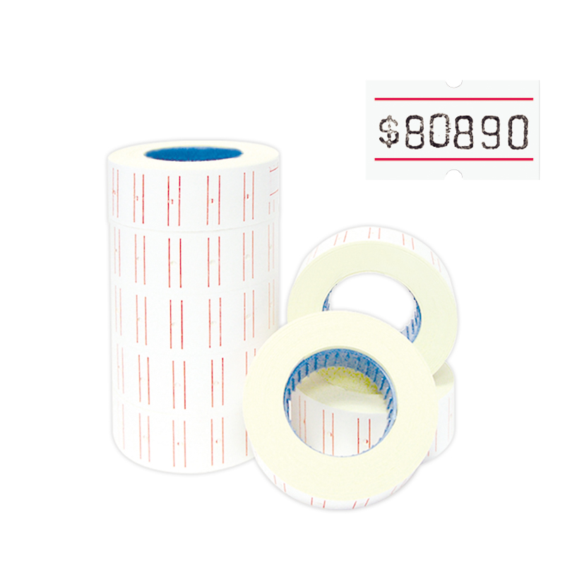 price label sticky single printing 21x12mm 800 sheets roll