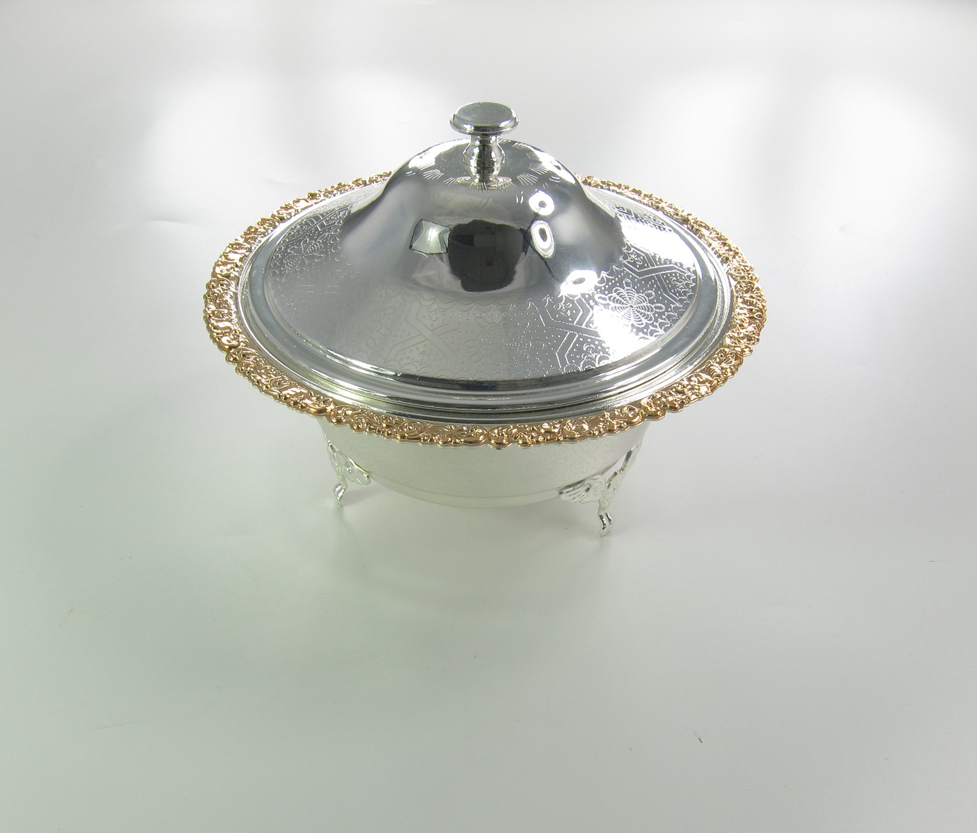 Silver plated serving tray