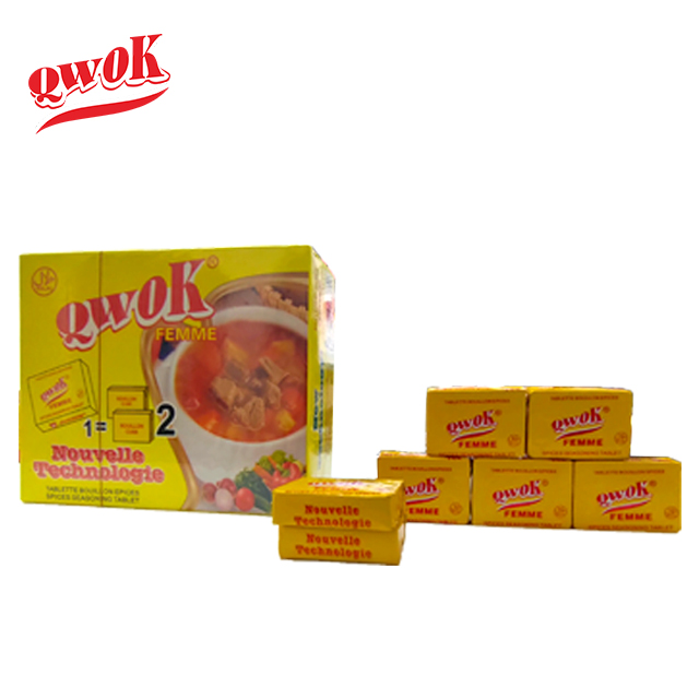 Standard flavor bouillon cube seasoning cube