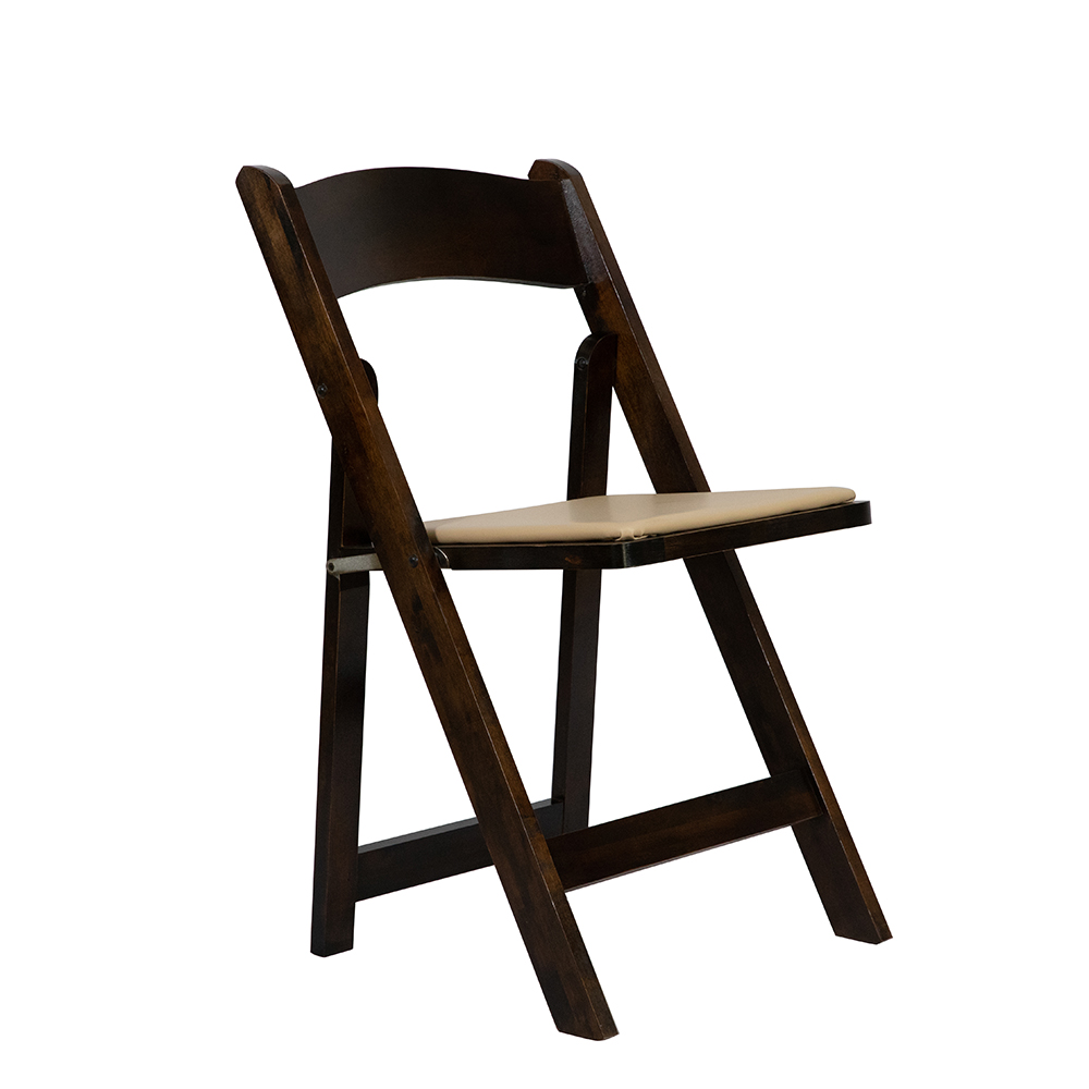 Wood folding chair