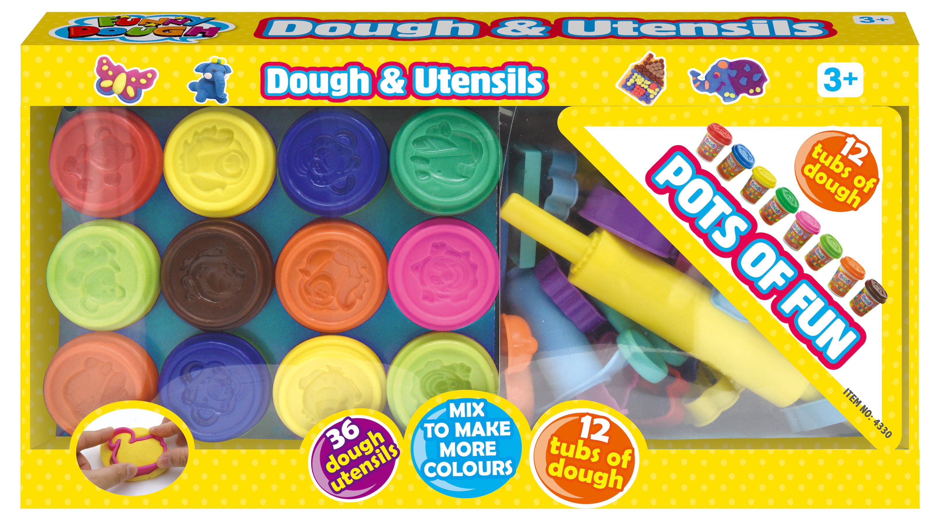 Play Dough Funny Dough & Untensils
