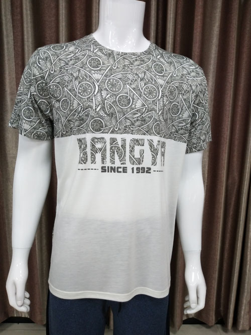 Man Casual Sublimation Silk Screen T-Shirt Printing Custom