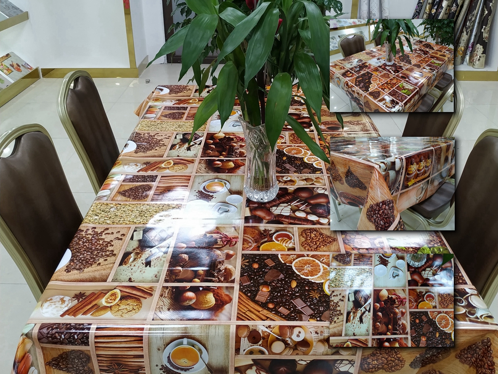 3 layers PVC transfer tablecloth