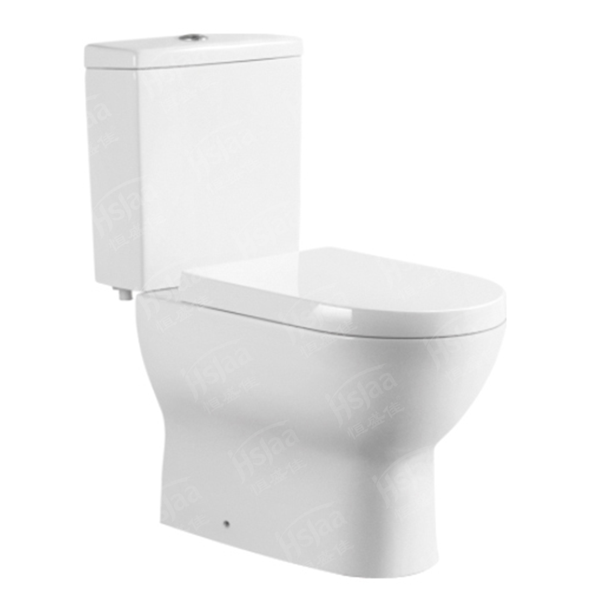 Europen style with CE cerification two piece p-trap and s-trap toilet