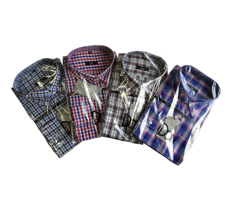 Men's causal shirt stripe shirt plaid shirt