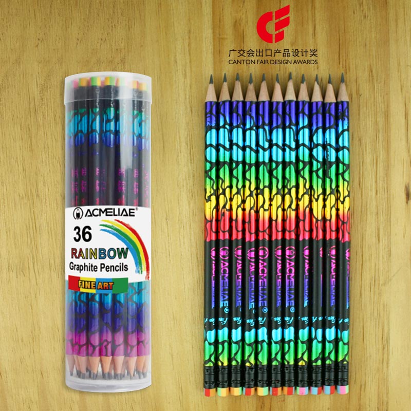 Rainbow graphite pencil
