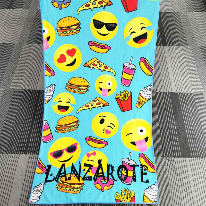 Reactive Printed Microfiber Beach towel（warp knitting）