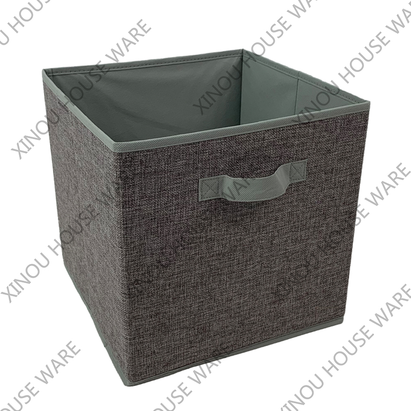 Hot Selling collapsible Linen Fabric Storage Cube