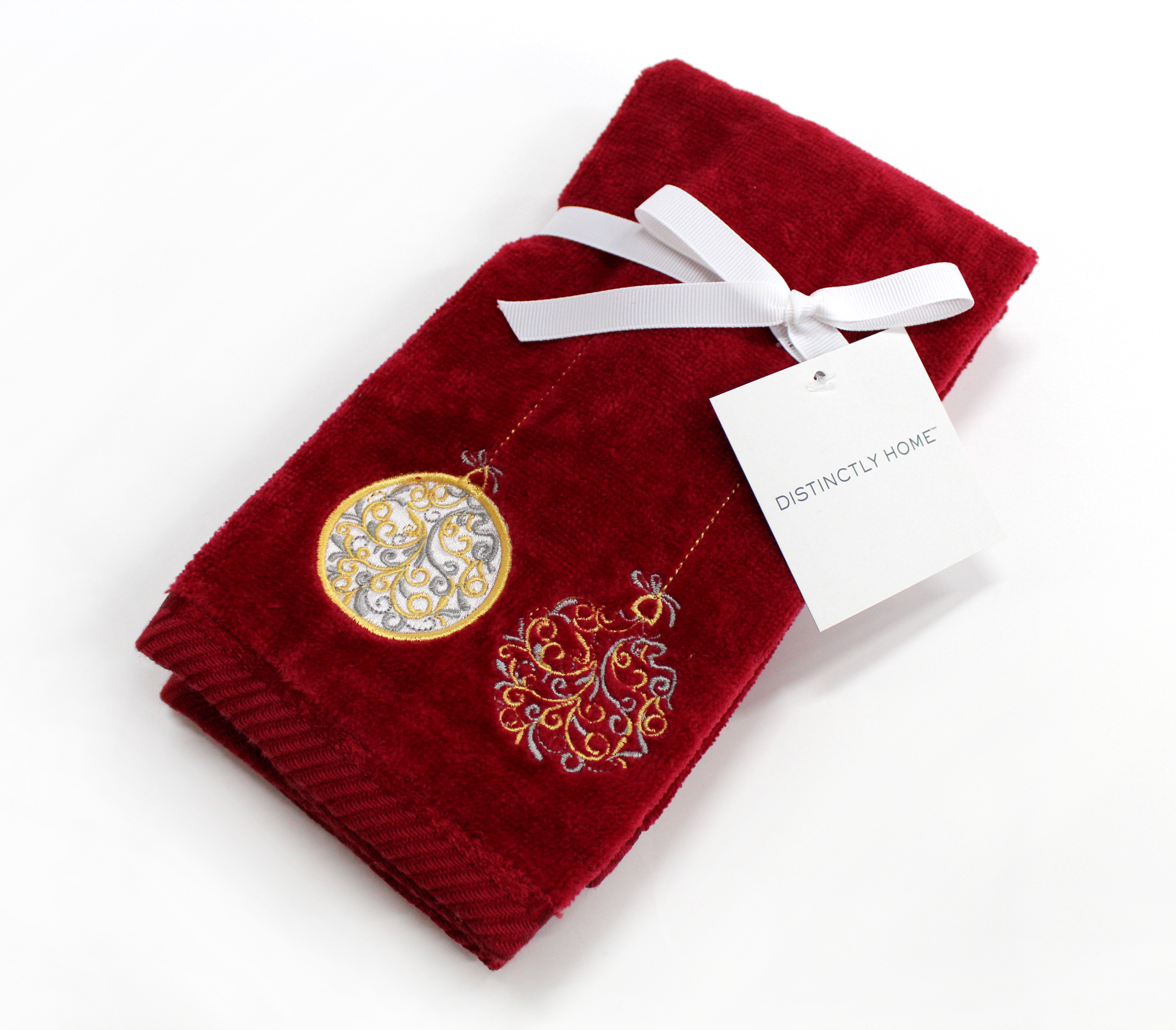 100% cotton kitchen towel with embroidery