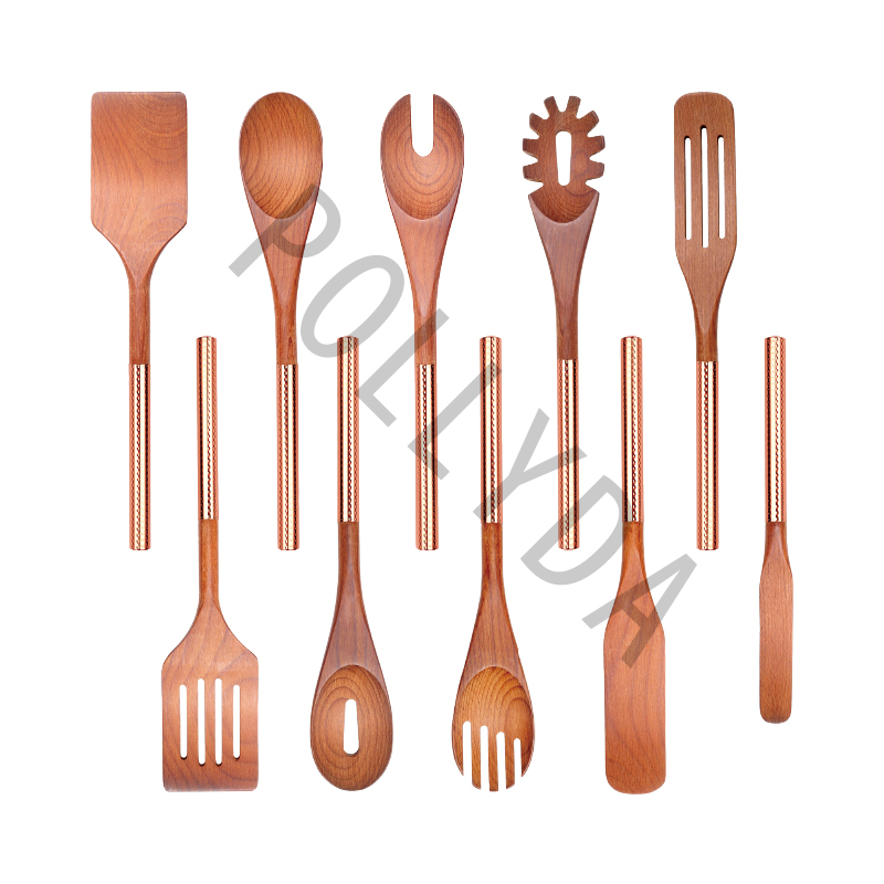 CARBONIZED BEECH KITCHEN TOOLS w/SS handle BES901