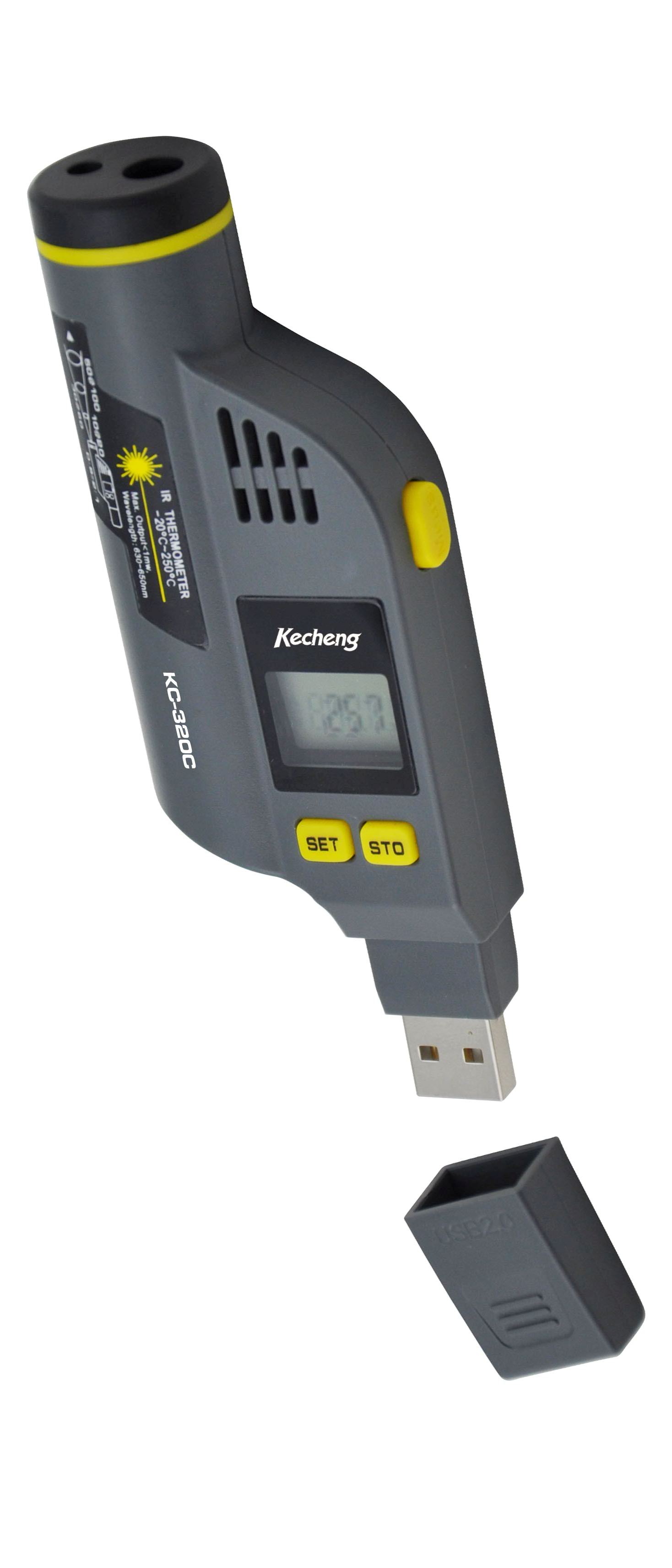 USB Humidity and Temperature Data Logger with Build-in IRT