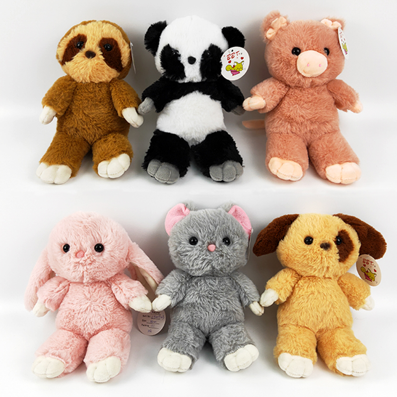 Plush animal toy soft stuffed cuddle sloth pig rabbit panda dog bear