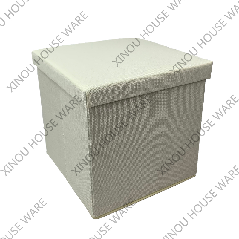 Foldable storage stool