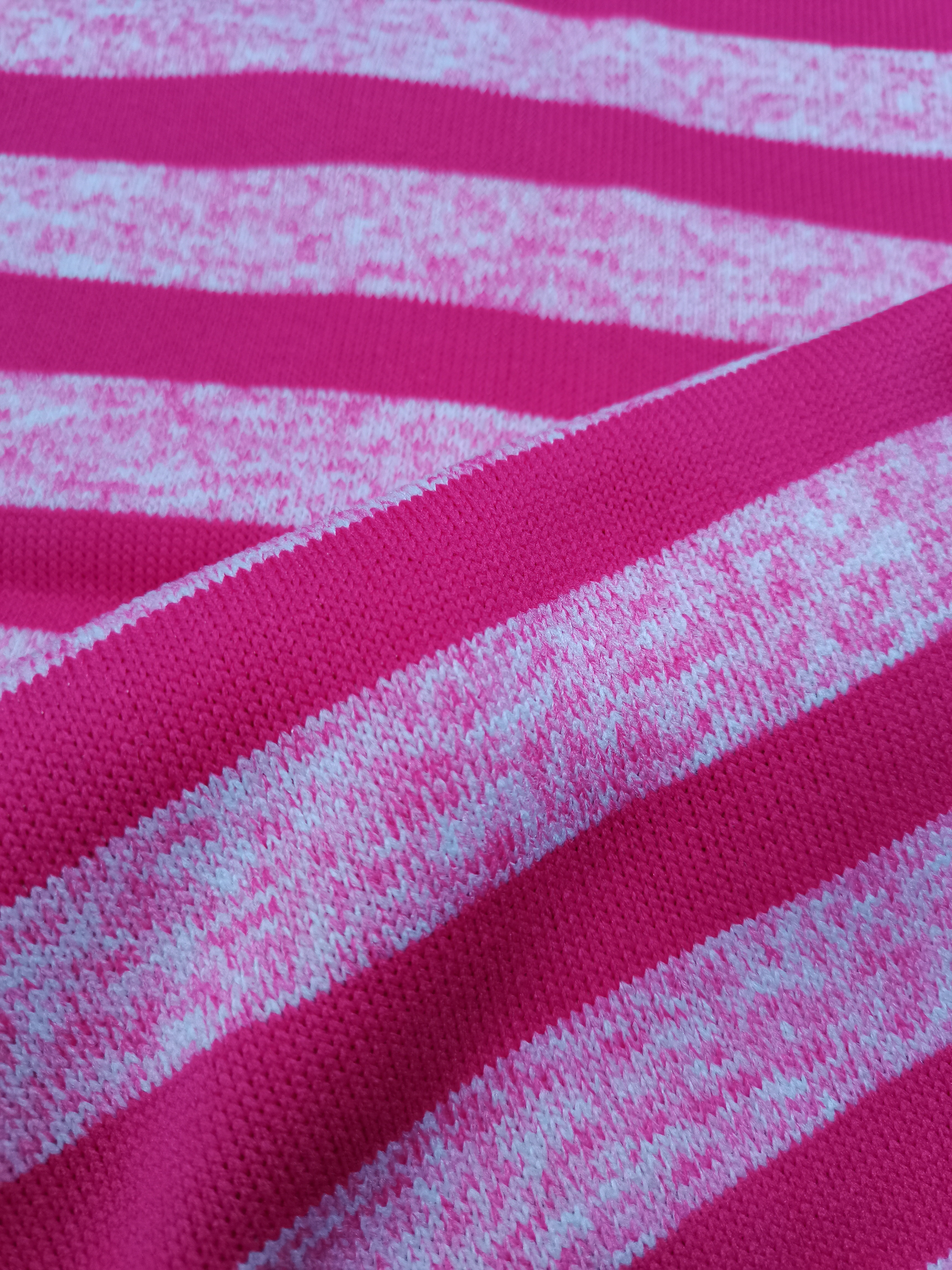 100% Polyester Hacci Stripe Fleece