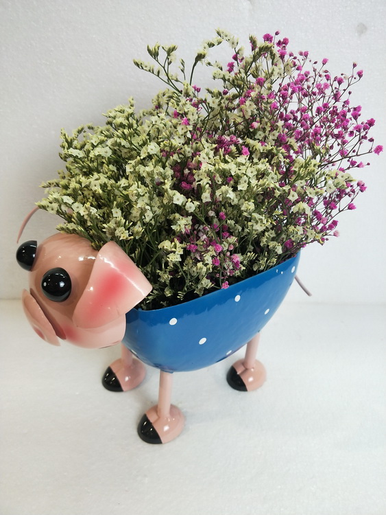Cartoon Pig Flowerpot Decoration