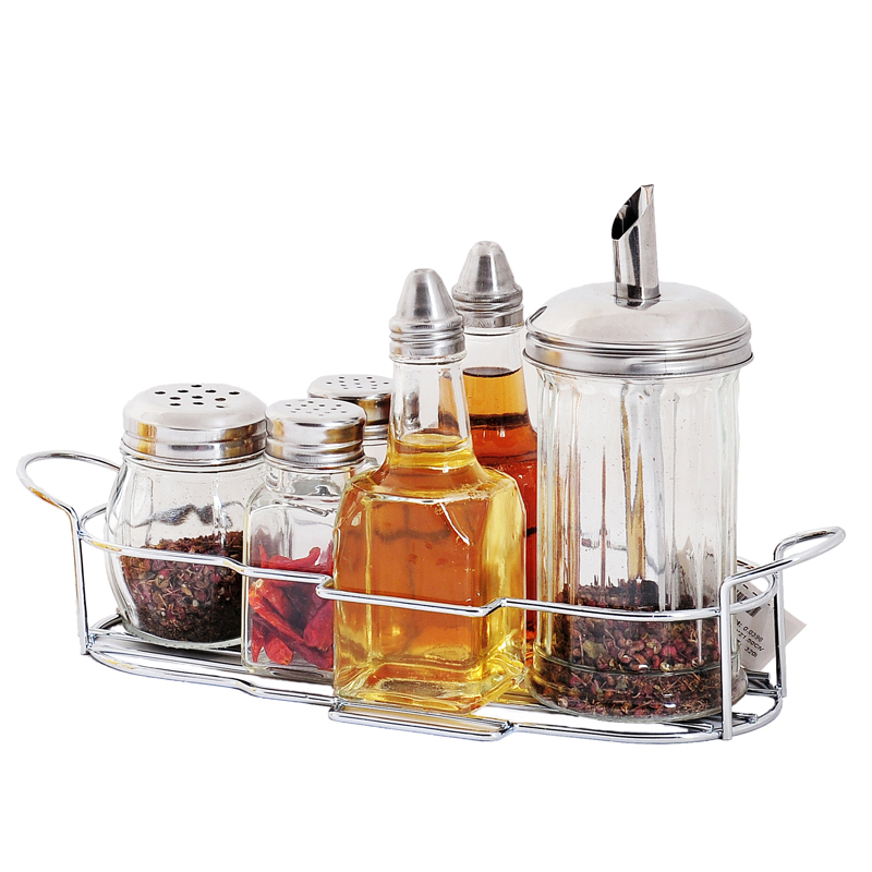 Glass Spice Jar Set