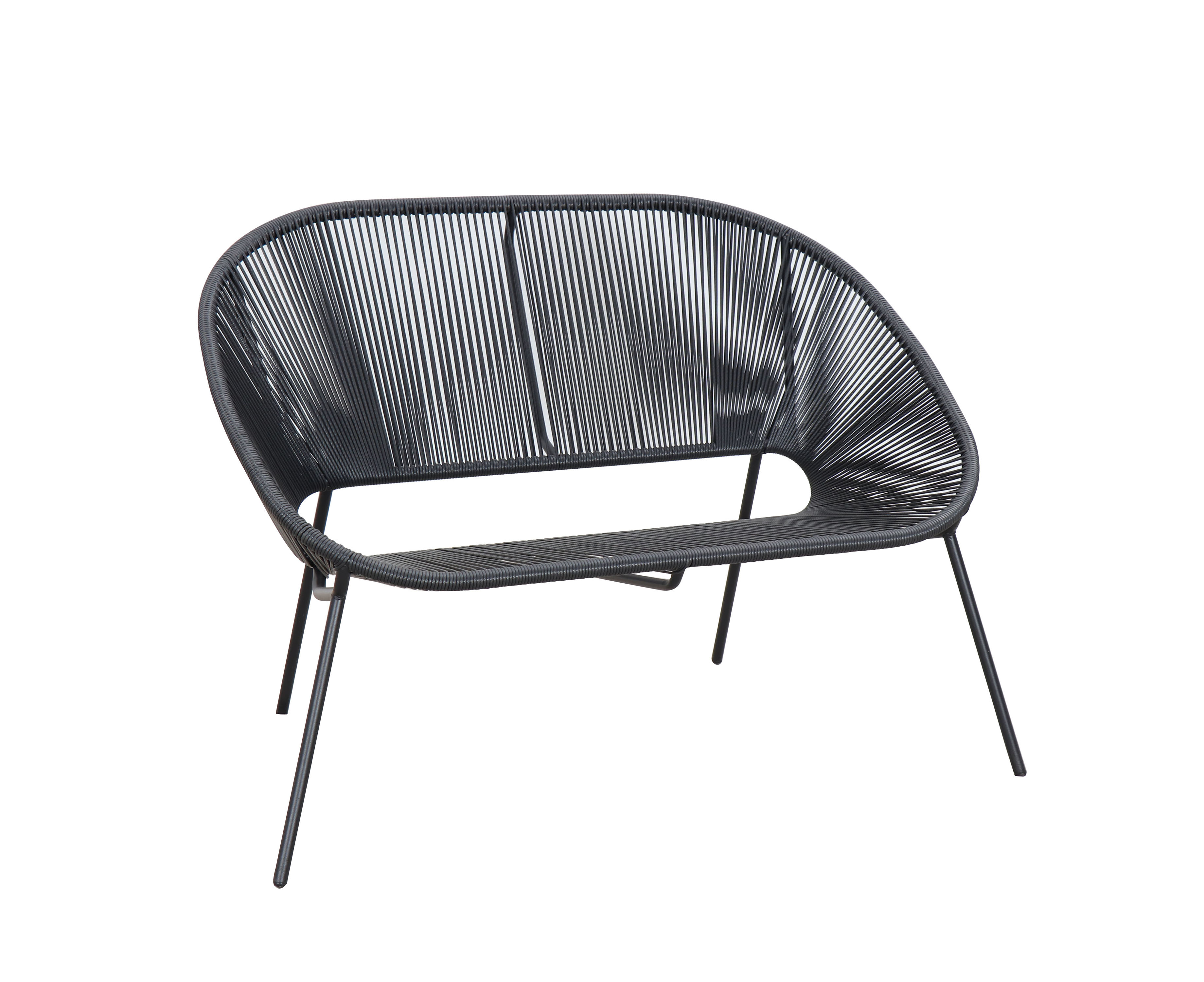 1 Outdoor leisure furniture Outdoor 2-Seater Garden Sofa with weaving