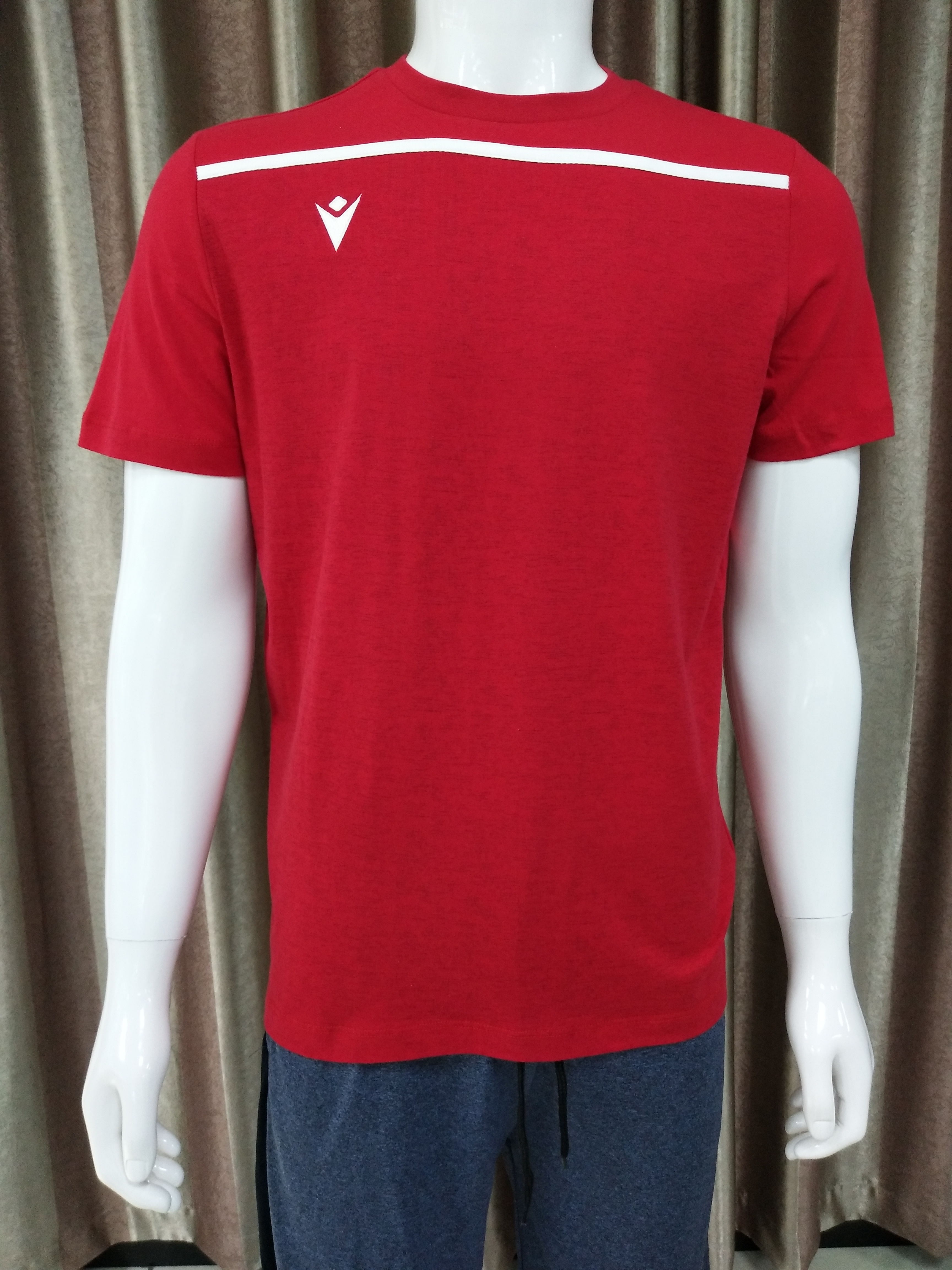 Simple type heat transfer reflective print T shirt