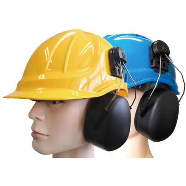 CE Approved Hearing Protector Noise Reduction Industrial Earmuffs, Mounted on Helemt