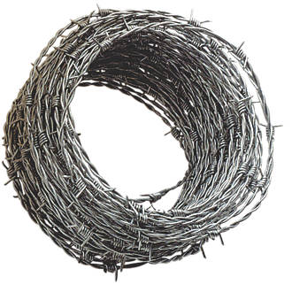 Galvanized barbed wire