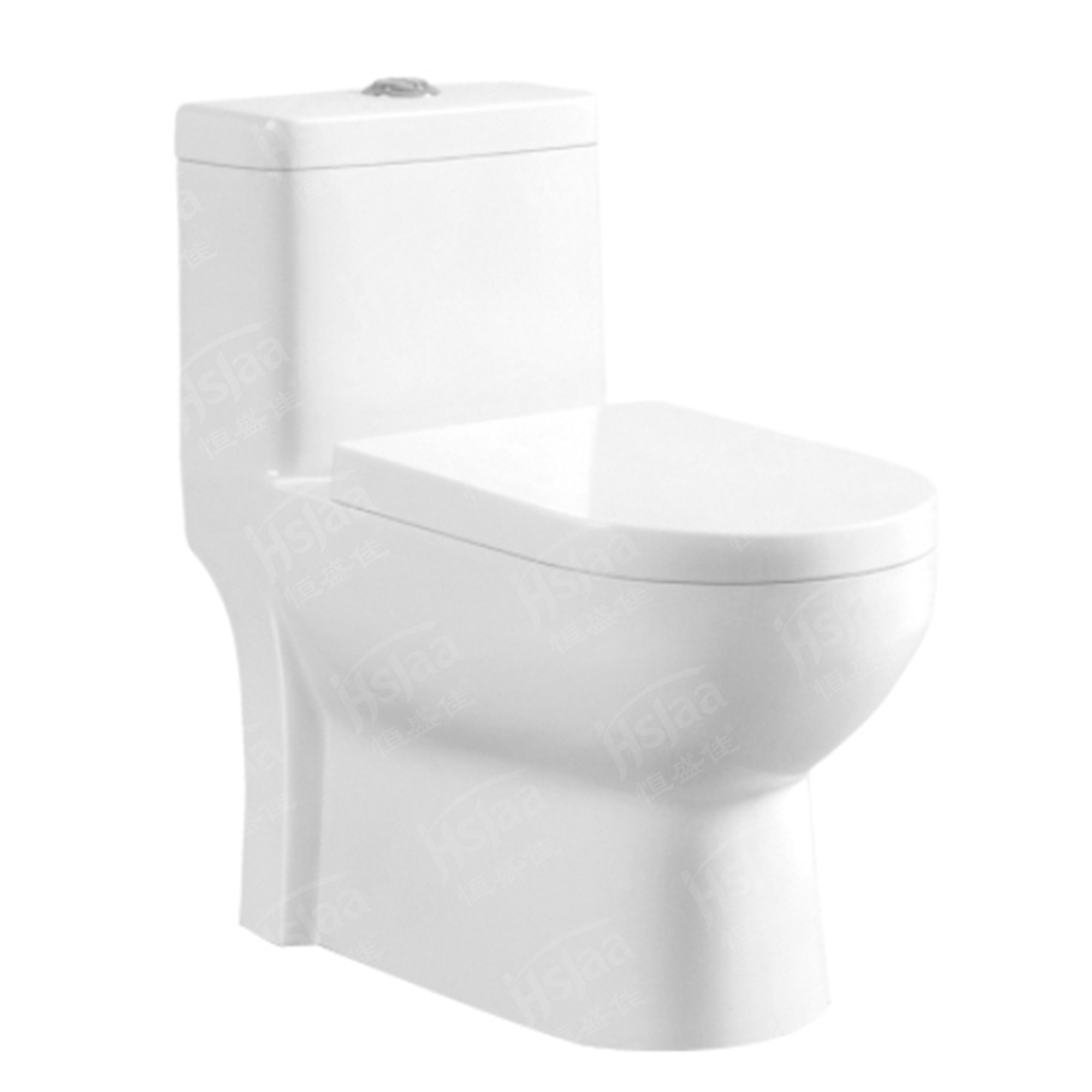 One-piece toilet