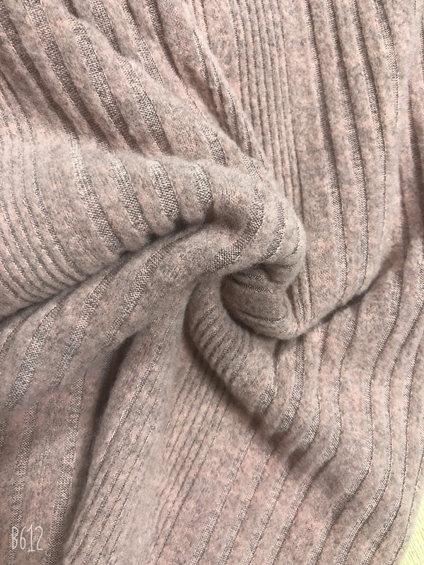 Cashmere Rib Dyed With Brush